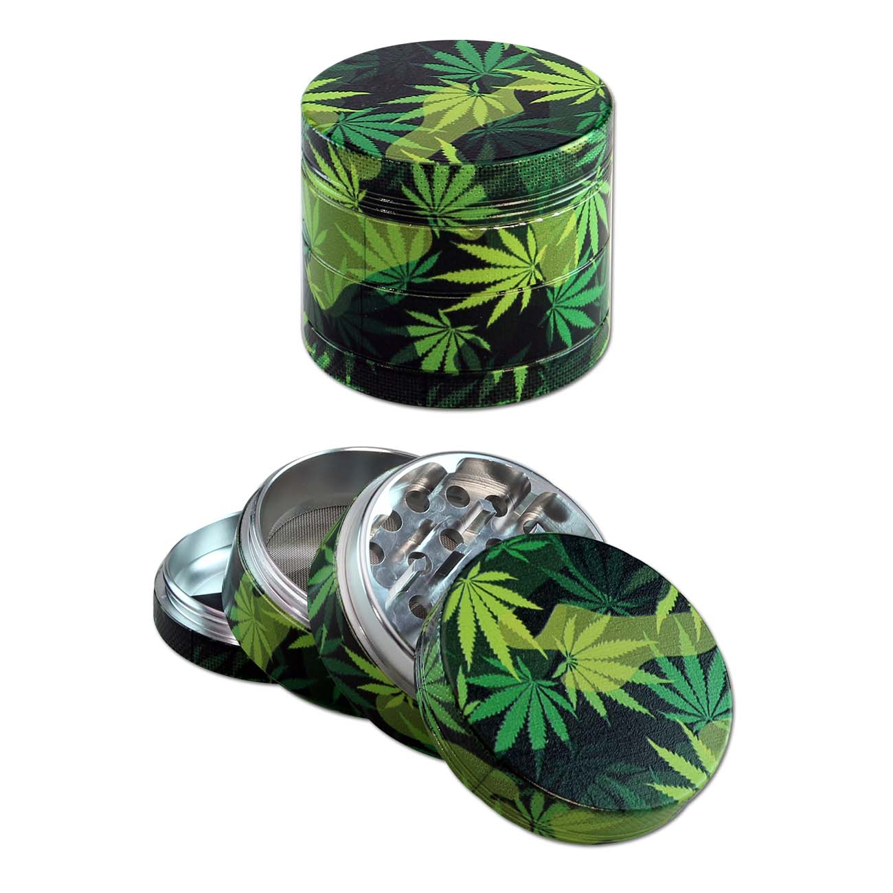 Grinder Camouflage allumino 4 parti 53mm