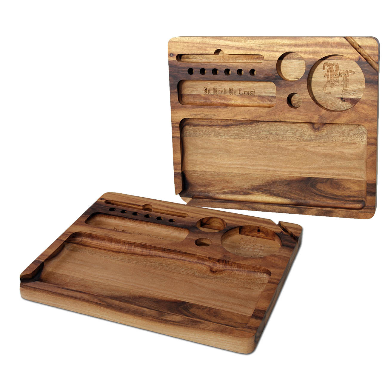 Black Leaf - Vassoio in Bamboo - Rolling Tray