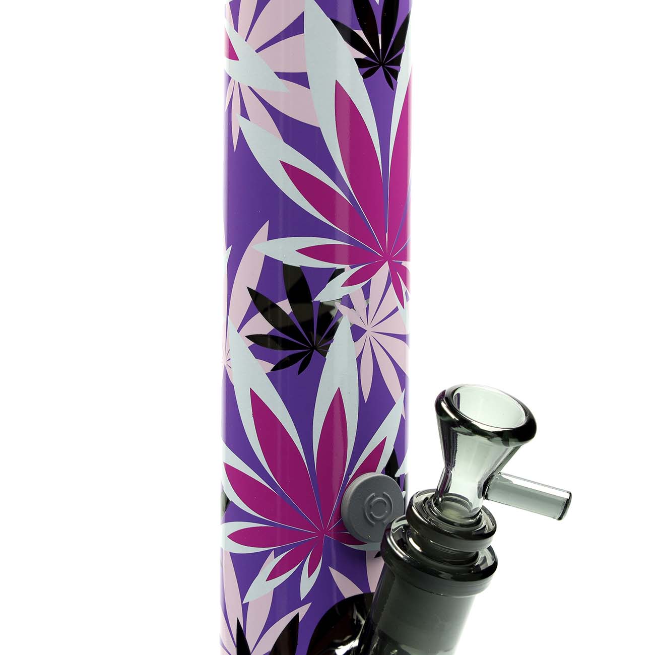 Bong - FIRE-FLOW™ X - PINK LEAVES - Black Leaf