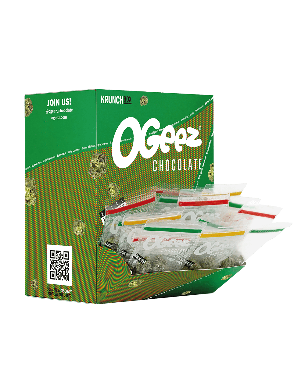 Ogeez Krunchbox Cioccolato a forma di cannabis