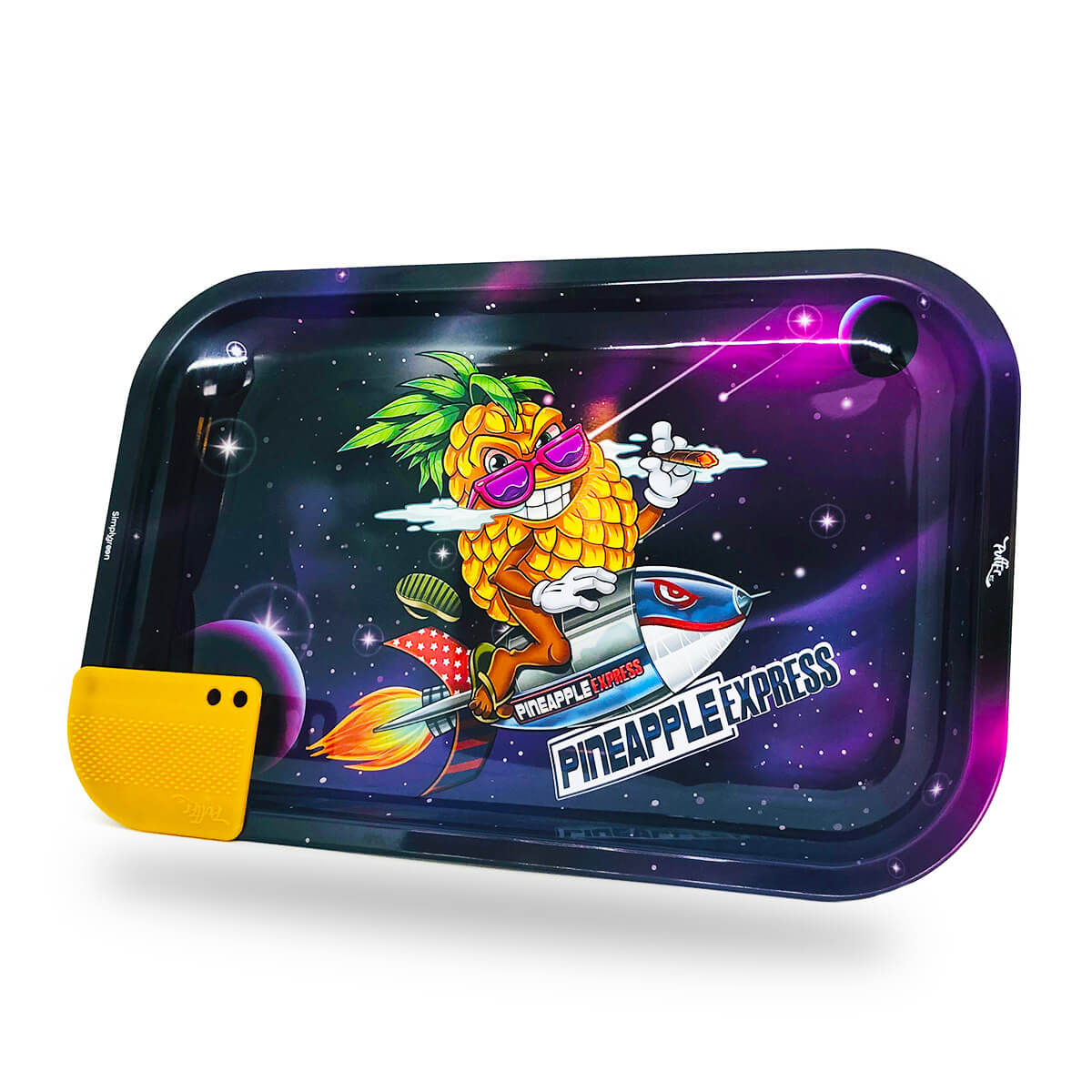 Vassoio con scheda magnetica-Best Buds Superhigh Pineapple Express Large Metal Rolling Tray