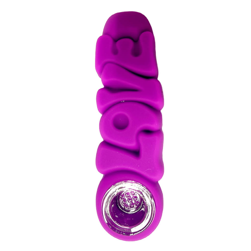 Pipa In Silicone-Love Silicone Purple Blue 12cm