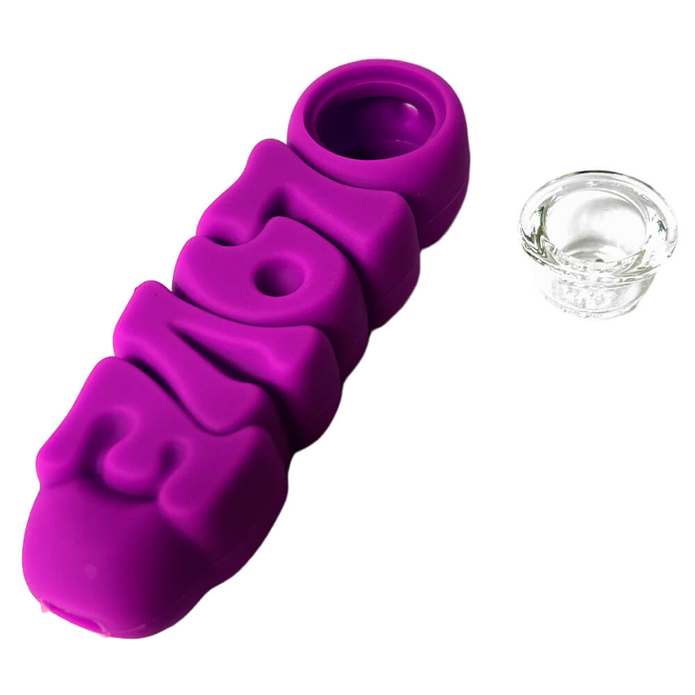 Pipa In Silicone-Love Silicone Purple Blue 12cm