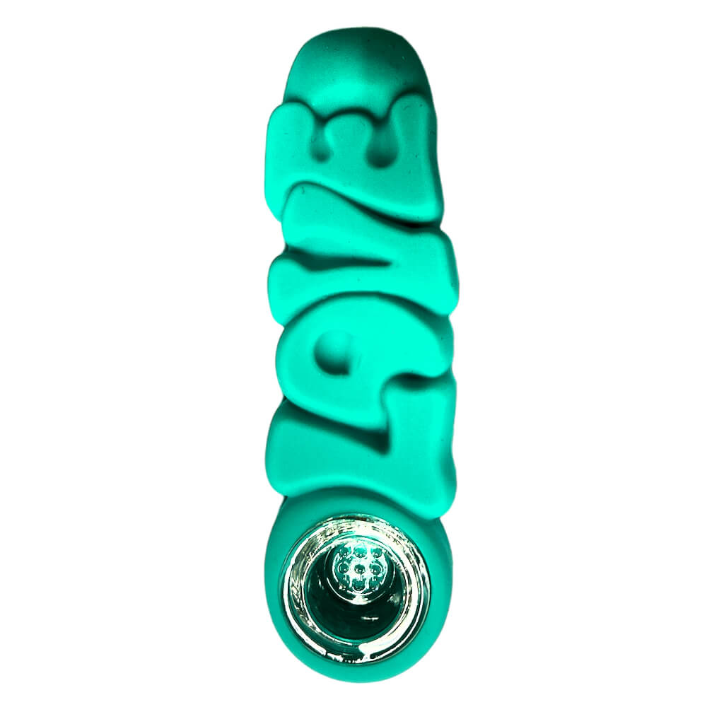 Pipa In Silicone-Love Silicone Pipe Turquoise 12cm