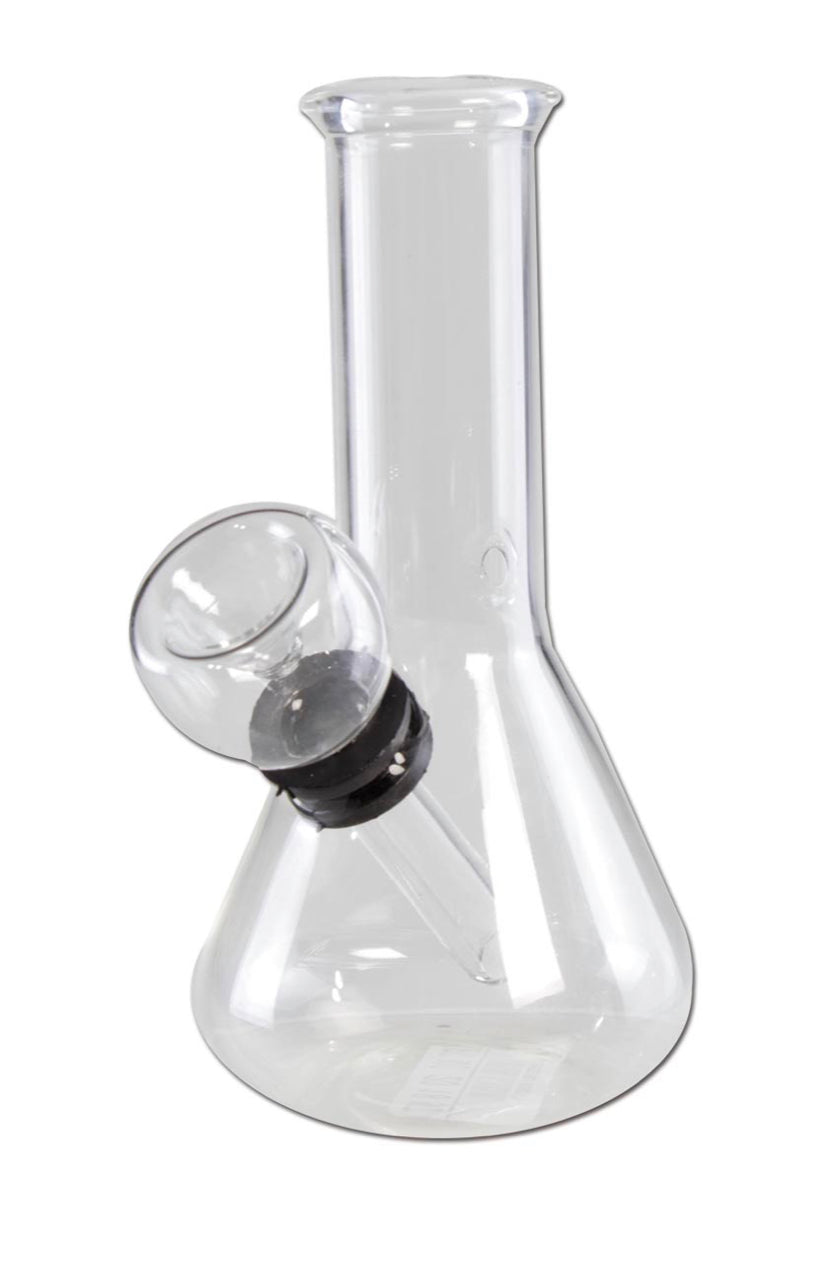 BONG IN VETRO MINI BLACK LEAF