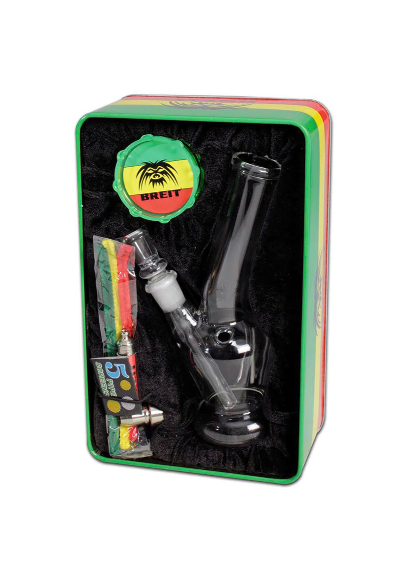 SET MINI BONG GRINDER E PIPA BREIT