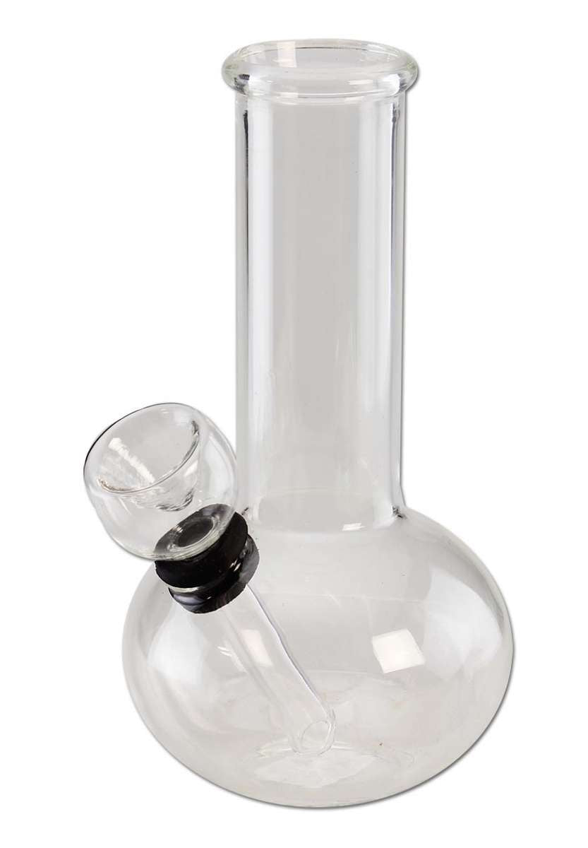 MINI BONG IN VETRO BLACK LEAF