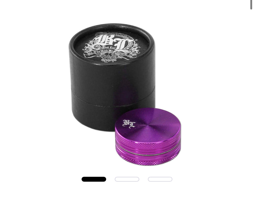 GRINDER IN ALLUMINIO BLACK LEAF  VARI COLORI CON SCATOLA 40mm@