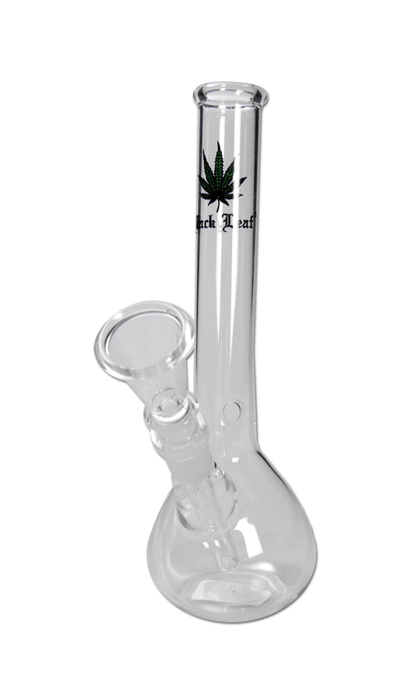 BONG IN VETRO BLACK LEAF 200mm