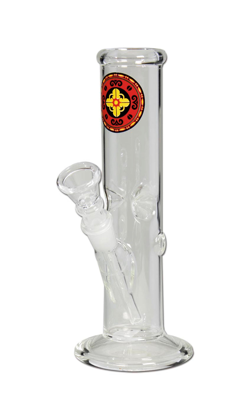 BONG ICE A CILINDRO MANDALA BLACK LEAF