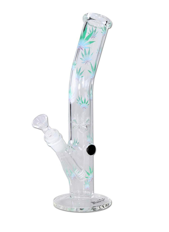 BONG ICE PIEGATO FOGLIE BLACK LEAF