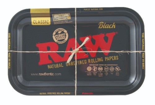 RAW ROLLING TRAY BLACK