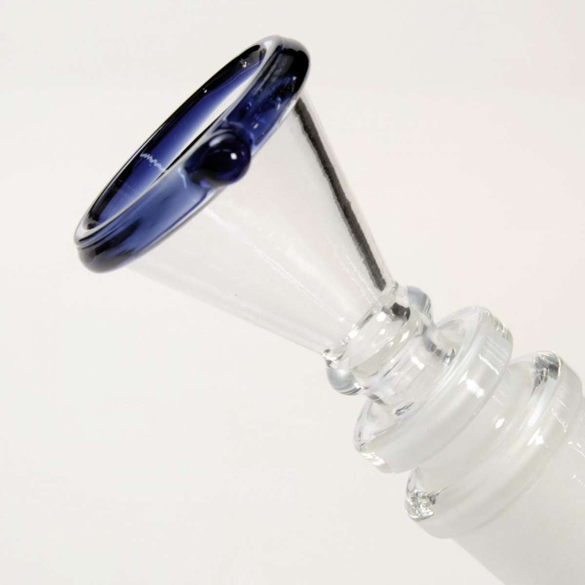 ICE BONG 4-PERCOLATOR BLUE BLACK LEAF