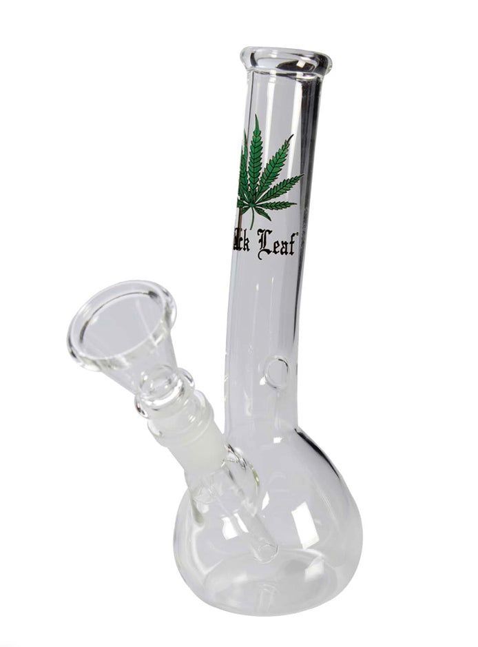 BONG IN VETRO 180mm BLACK LEAF