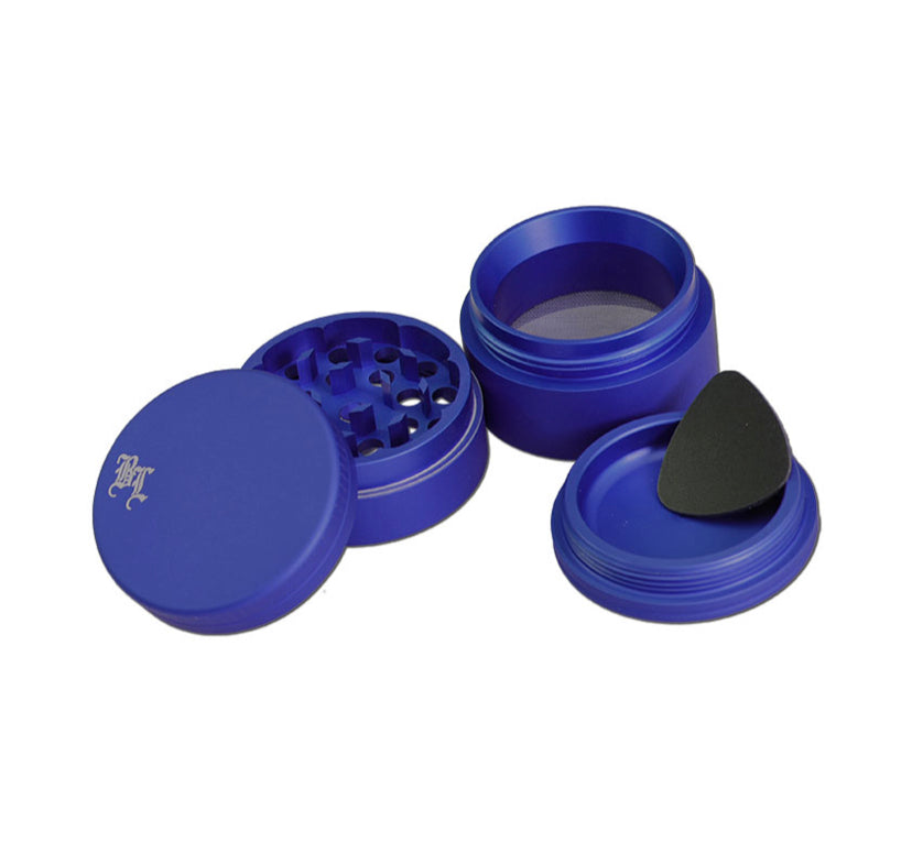 GRINDER “GLASSATO BLU” BLACK LEAF 4PZ